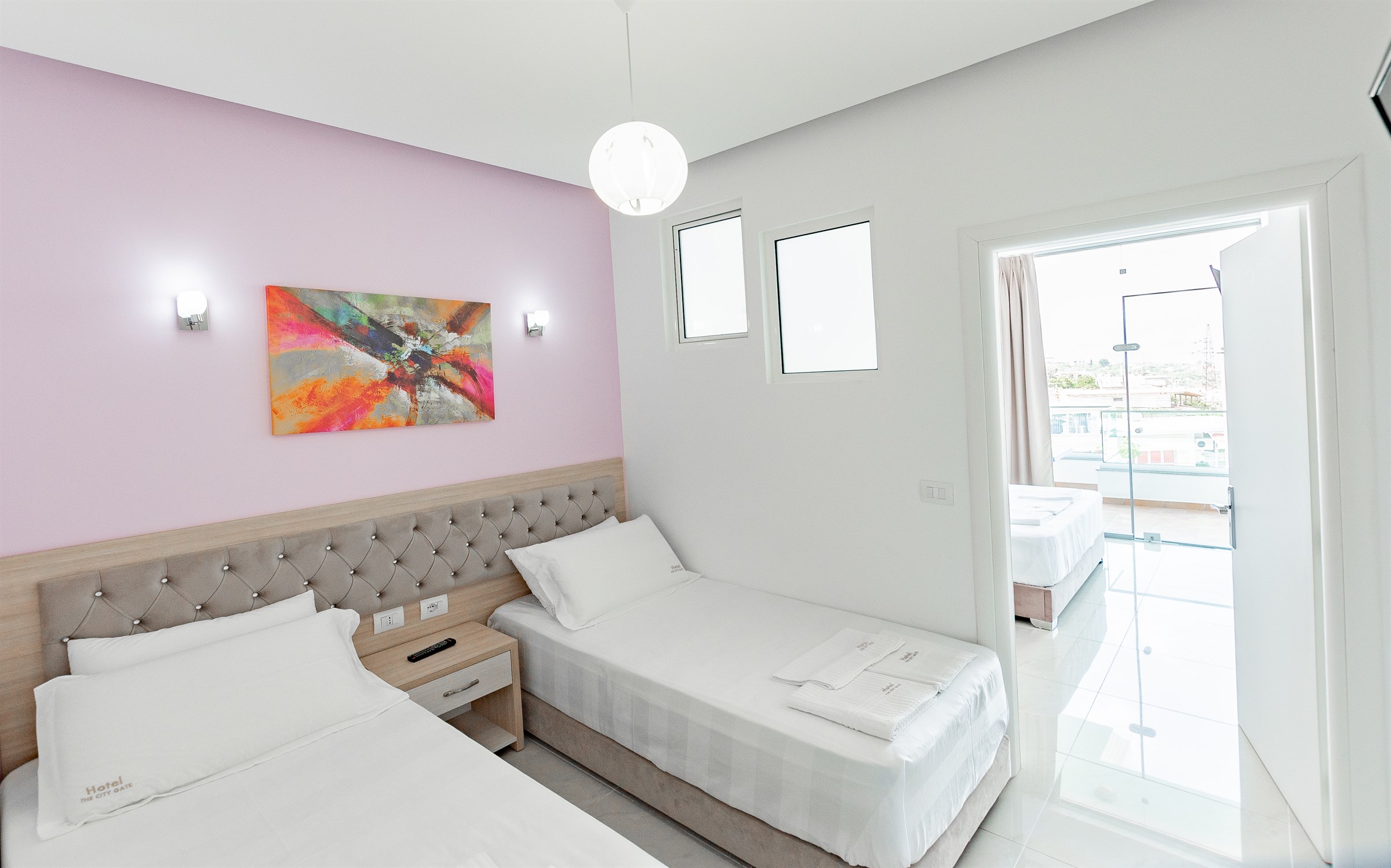 Quadruple Room with Balcony at The City Gate Hotel